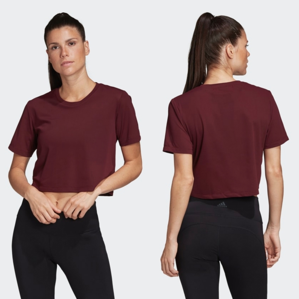 Adidas x Universal Standard Cropped Mesh Tee